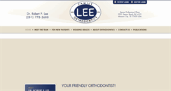 Desktop Screenshot of leeorthodontics.net